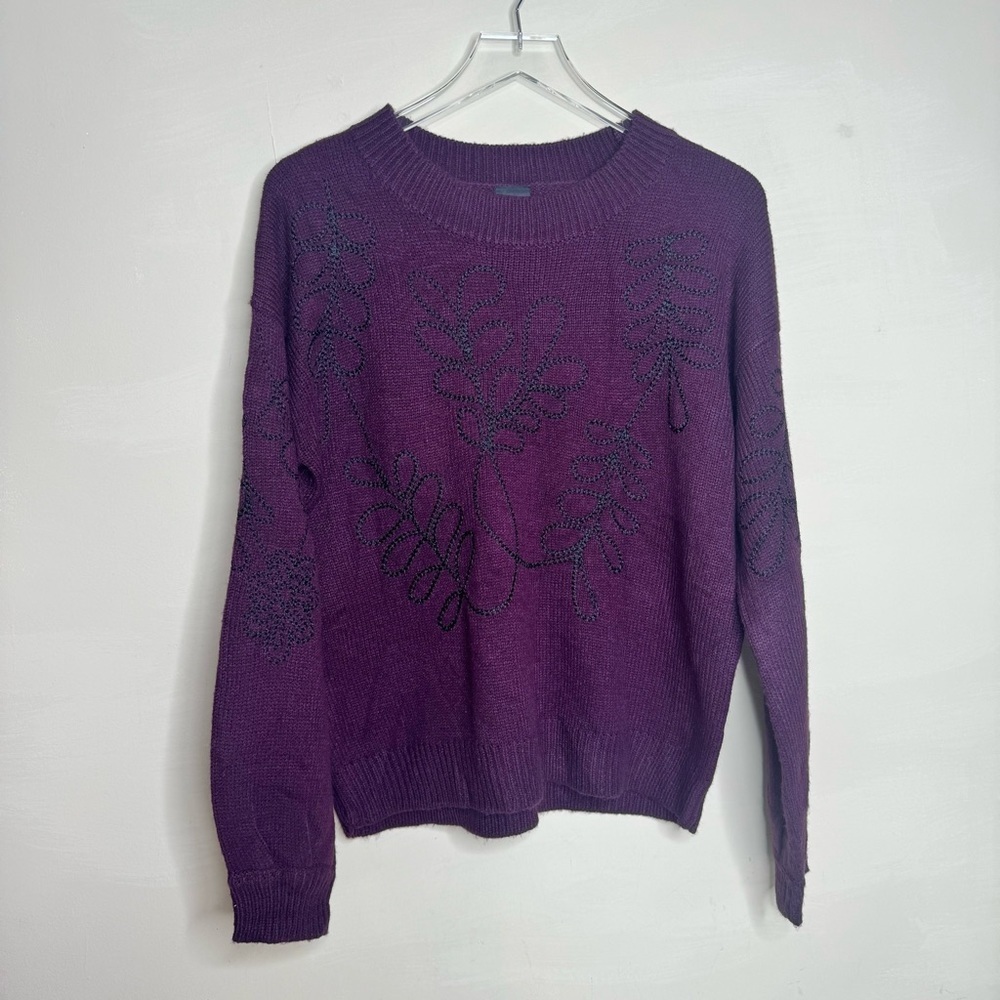Piazza Italia Easy Collection Women's burgundy sweater size large